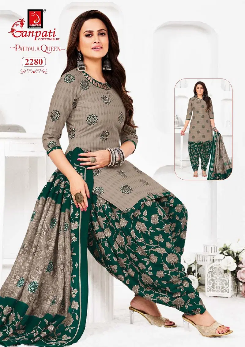 Patiyala Queen Vol 11 By Ganpati Cotton Kurti With Bottom Dupatta Suppliers In India